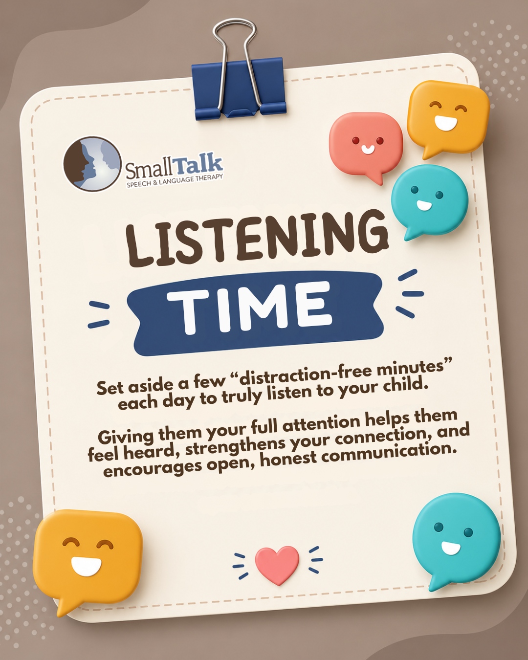 Speech therapy creative produced by Social DFY