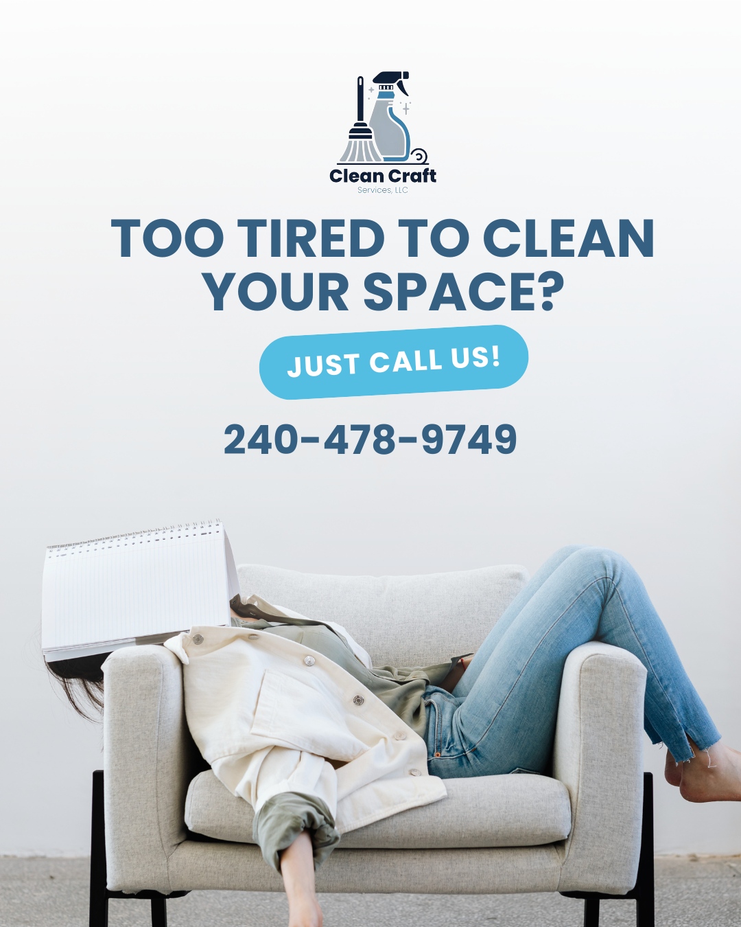 Cleaning services creative produced by Social DFY